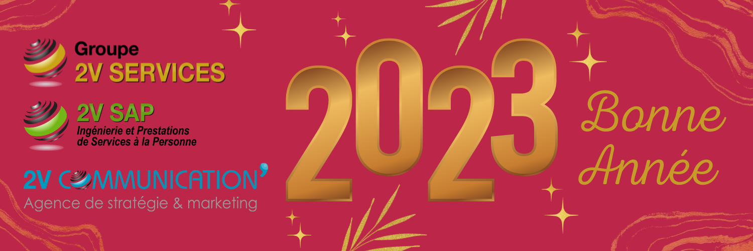 Les Groupe 2V SERVICES vous souhaite ses meilleurs voeux pour 2023 !