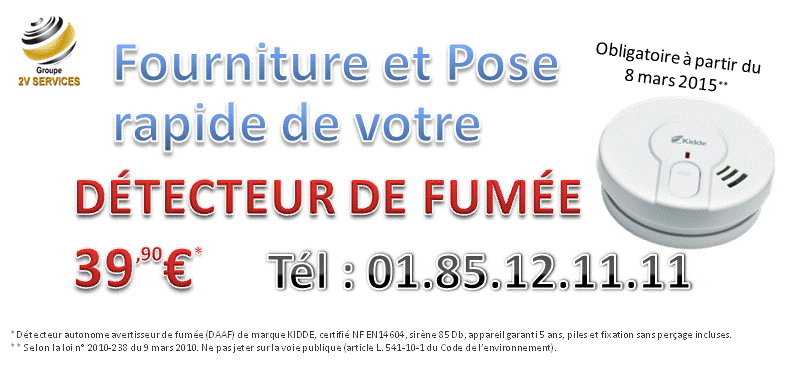 Installateur detecteur de fumee paris